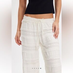 SOLD OUT FP One Free People Aiden Lace Pants in White Size Small